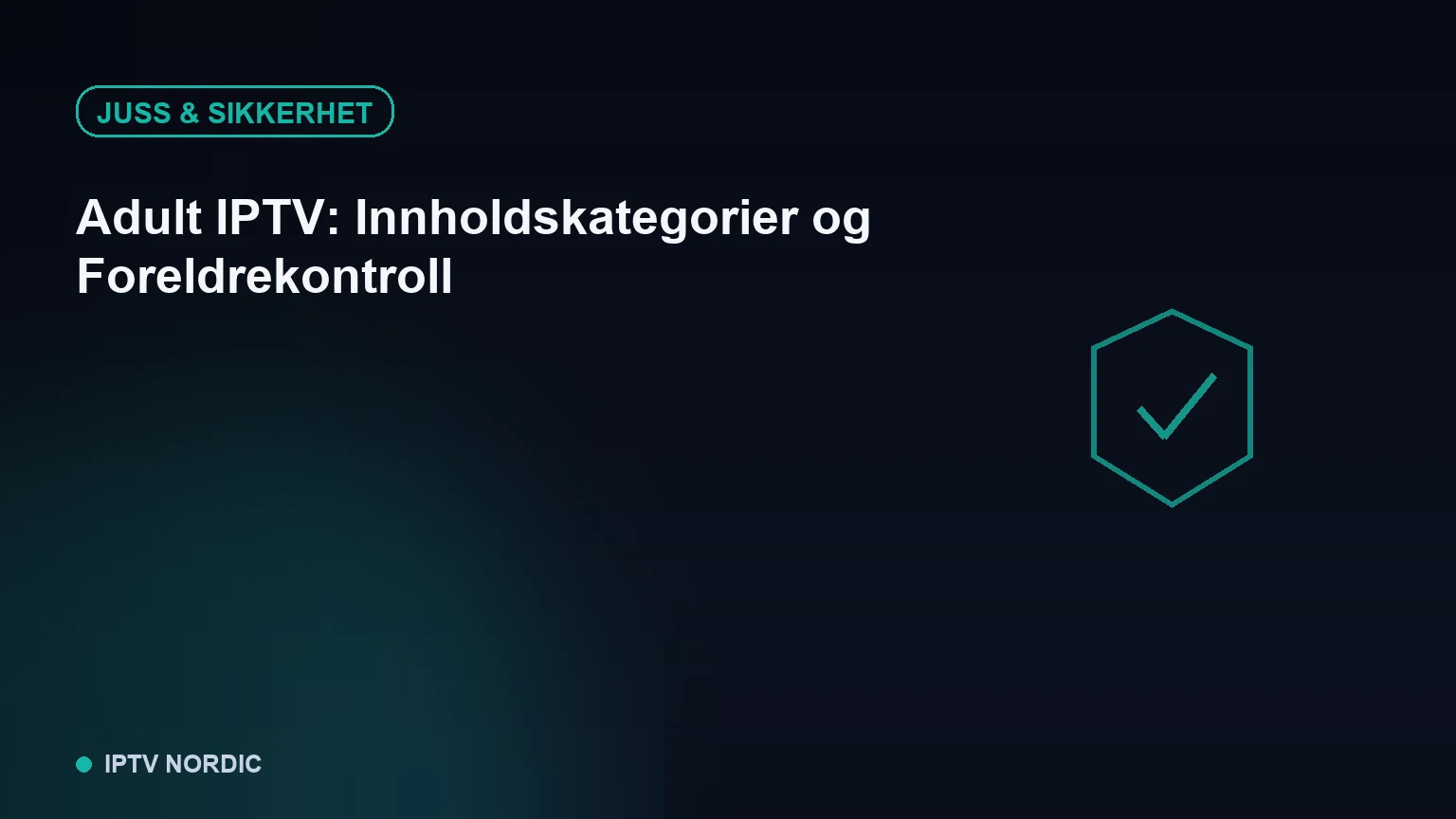 Illustrasjon av foreldrekontrollinnstillinger og innholdskategorier i en IPTV-app