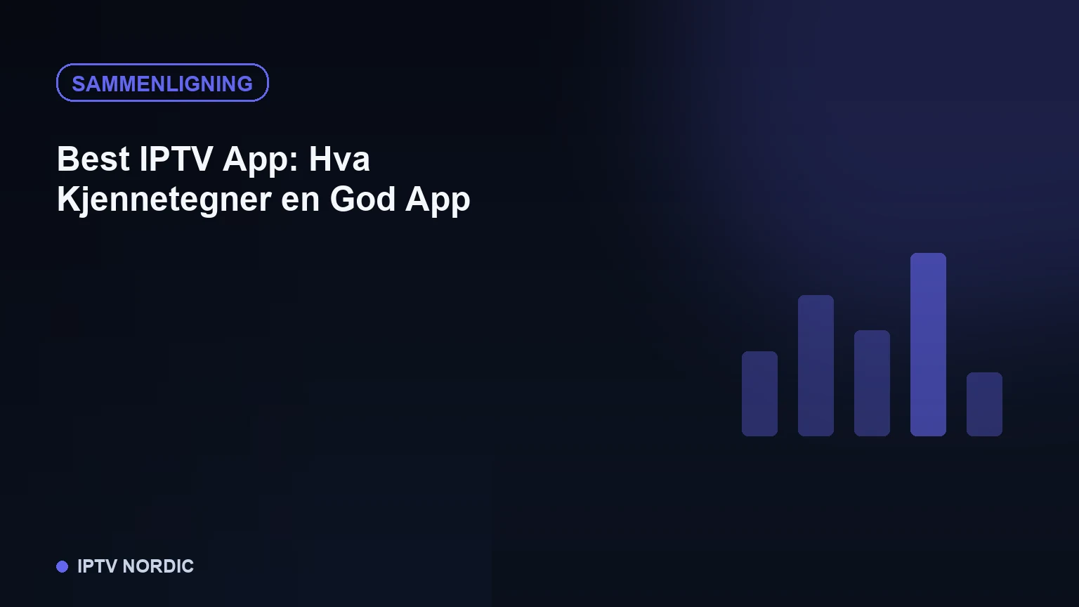 Sammenligning av flere IPTV-appikoner og grensesnitt på en skjerm