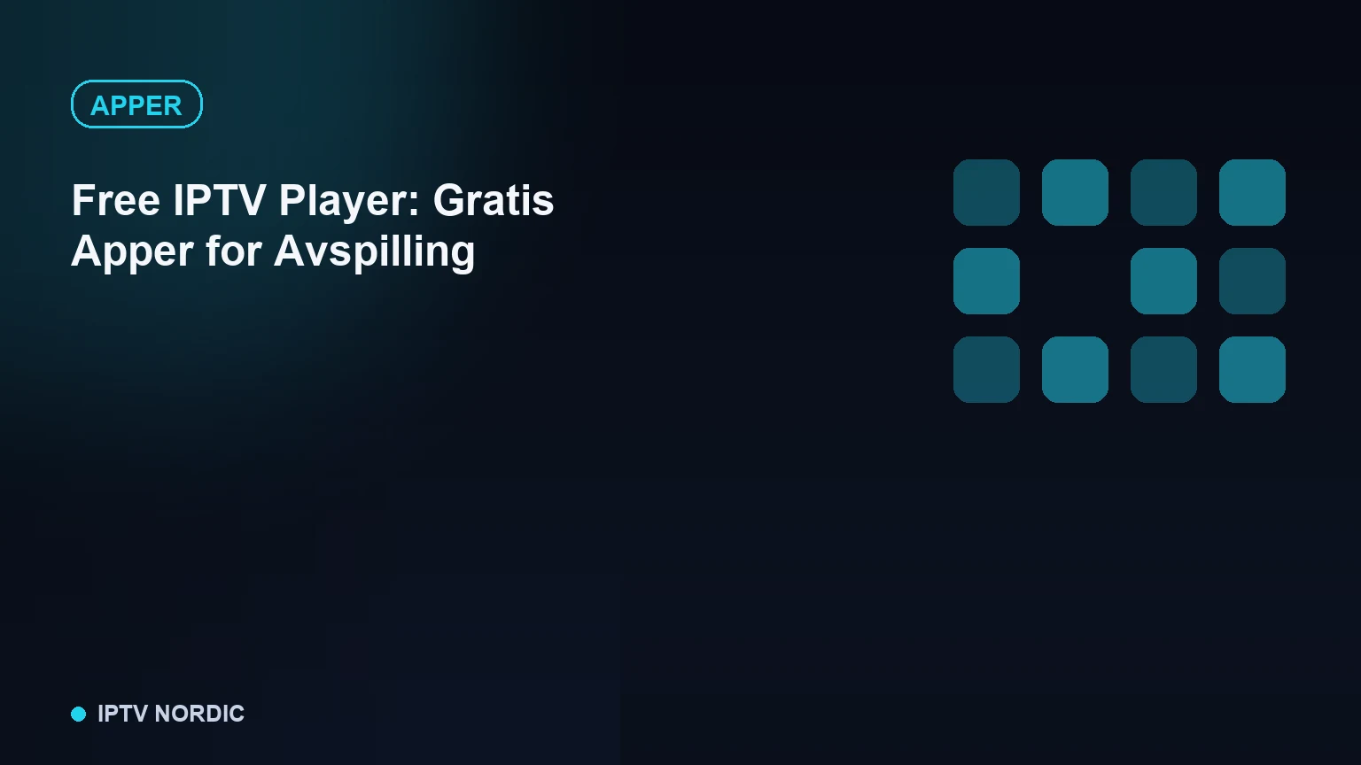 Oversikt over flere avspillerapper på en telefonskjerm, symbolsk for gratis IPTV-avspillingsprogramvare