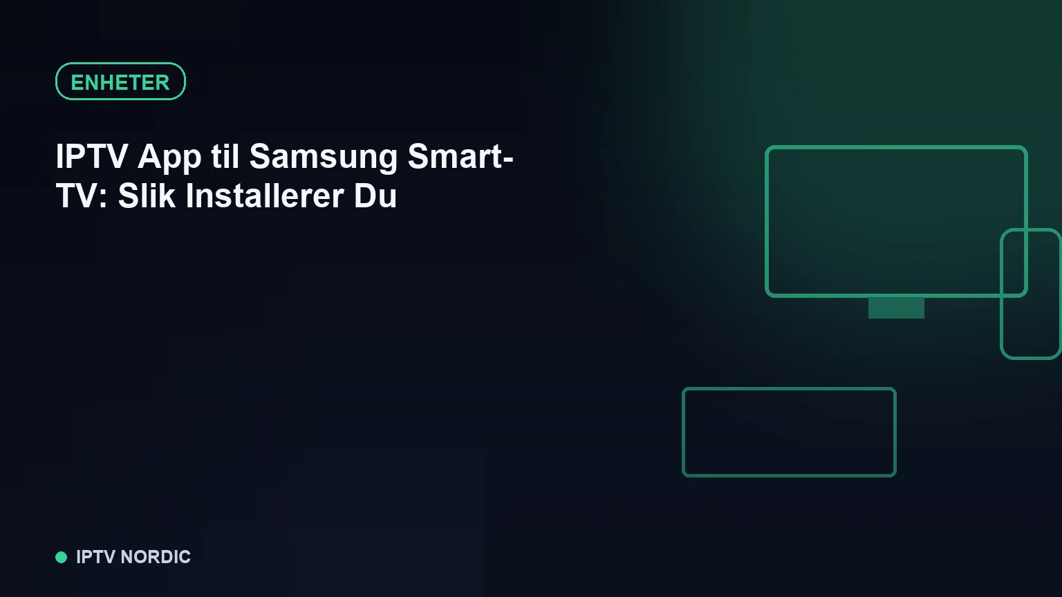 Samsung Smart-TV-fjernkontroll rettet mot skjerm med appbutikk åpen for installasjon