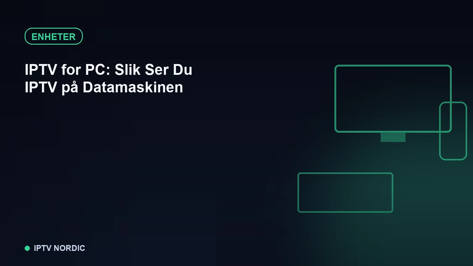 Datamaskinskjerm som viser en IPTV-kanaloversikt med programvare åpen