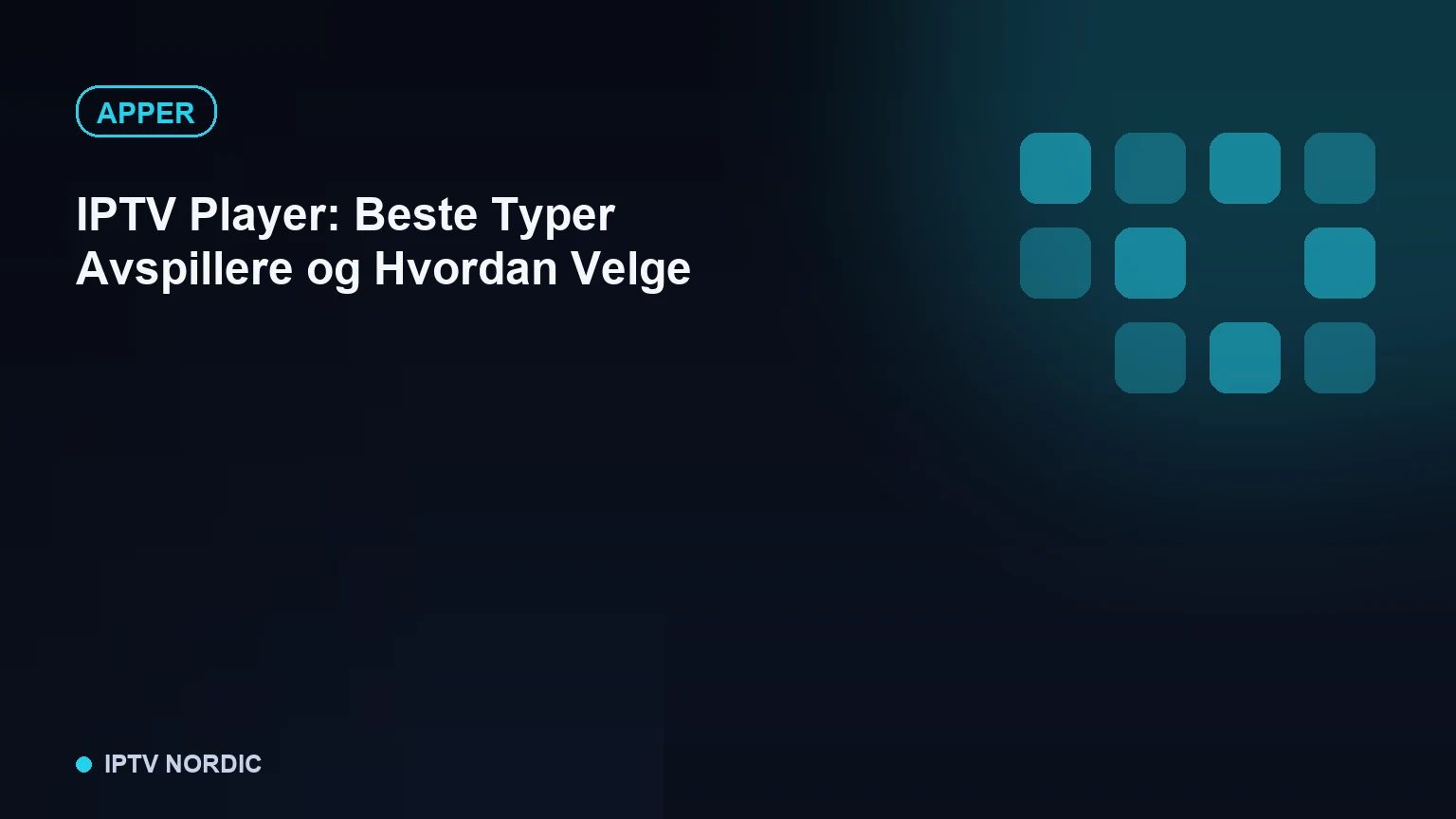 Fjernkontroll rettet mot en TV-skjerm med en IPTV-avspiller-app åpen