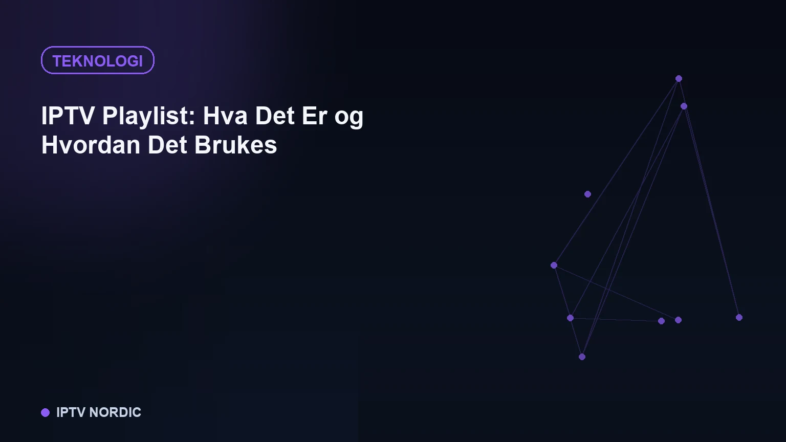 Illustrasjon av en digital spilleliste med TV-kanaler koblet til en IPTV-app