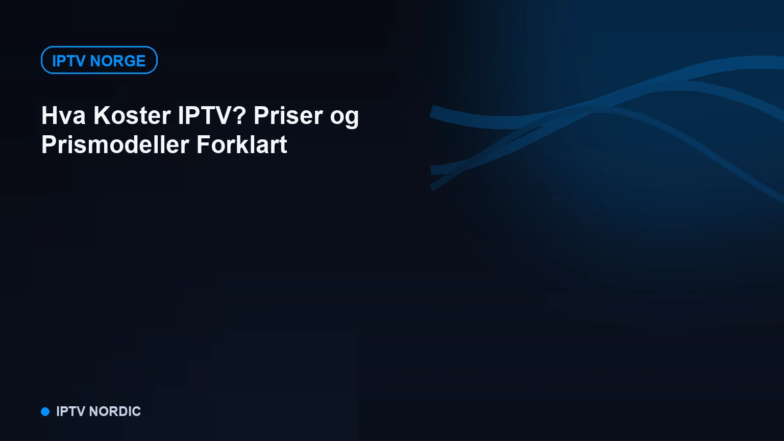 Illustrasjon av ulike IPTV-abonnementspakker og prismodeller sammenlignet