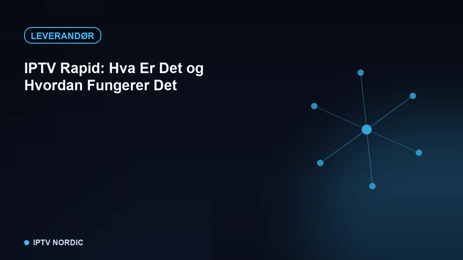 Digital serverinfrastruktur som symboliserer en IPTV-leverandørs bakenforliggende system