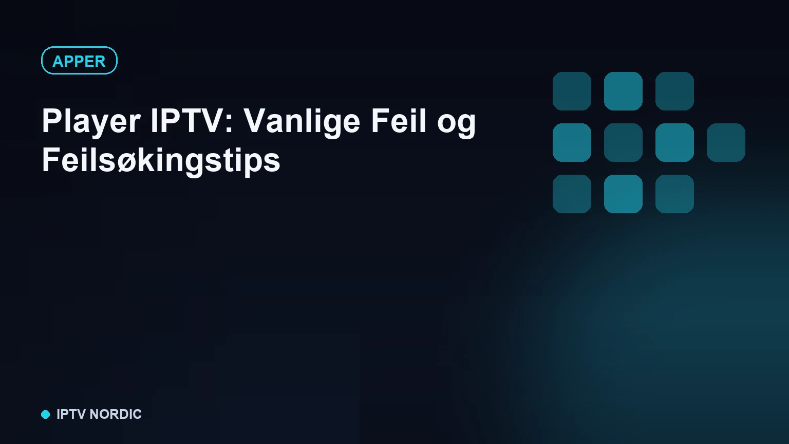 Frossent videobilde på en TV-skjerm som illustrerer feilsøking av IPTV-spiller