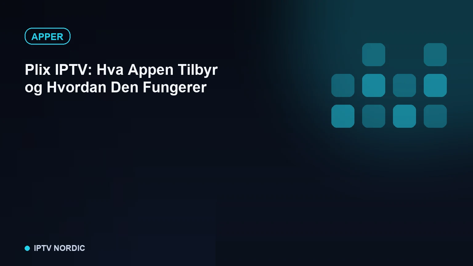 Kanaloversikt i Plix IPTV-appen vist på en nettbrettskjerm