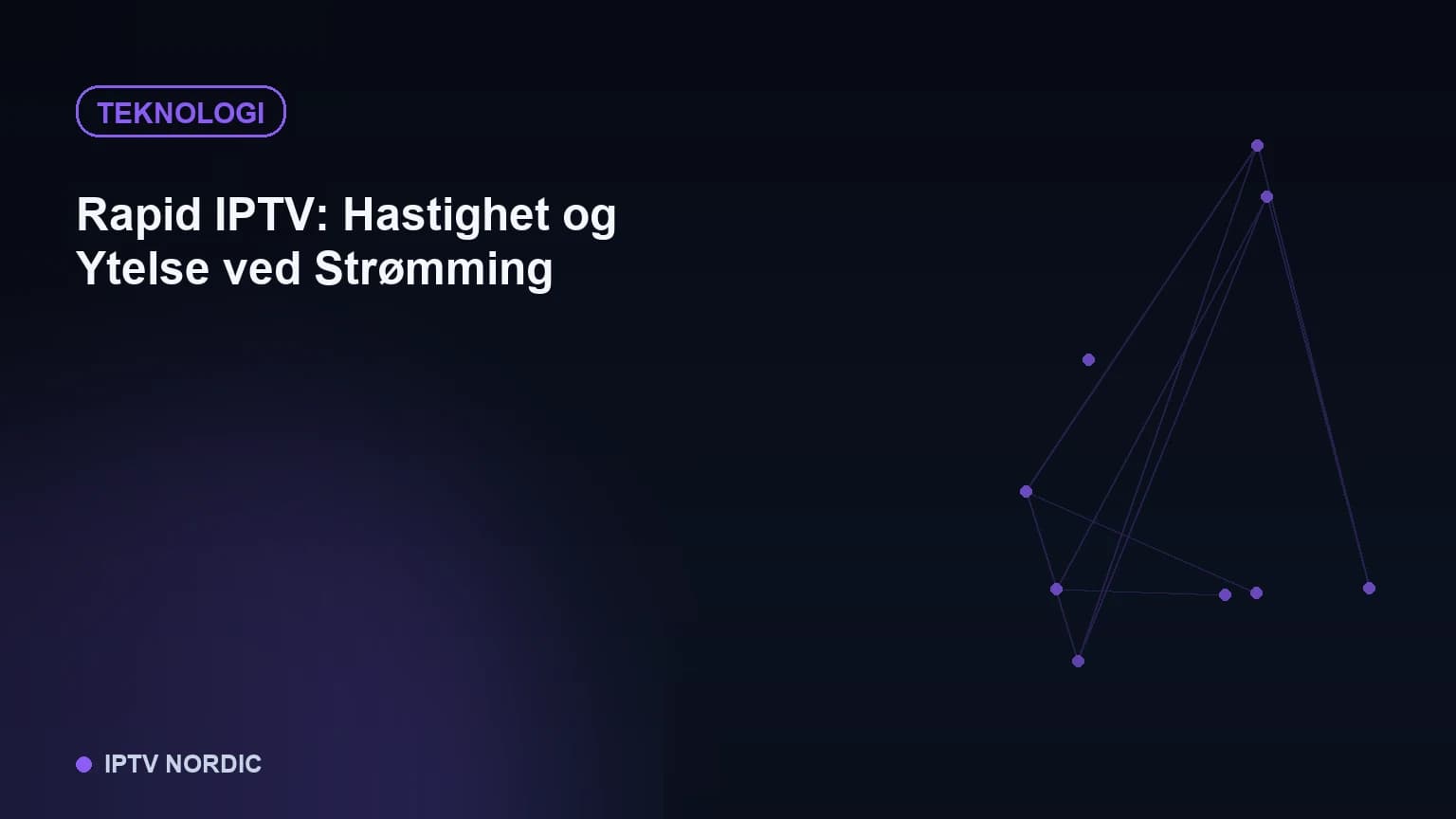 Hastighetsmåler-illustrasjon som symboliserer internetthastighet og responstid ved IPTV-strømming