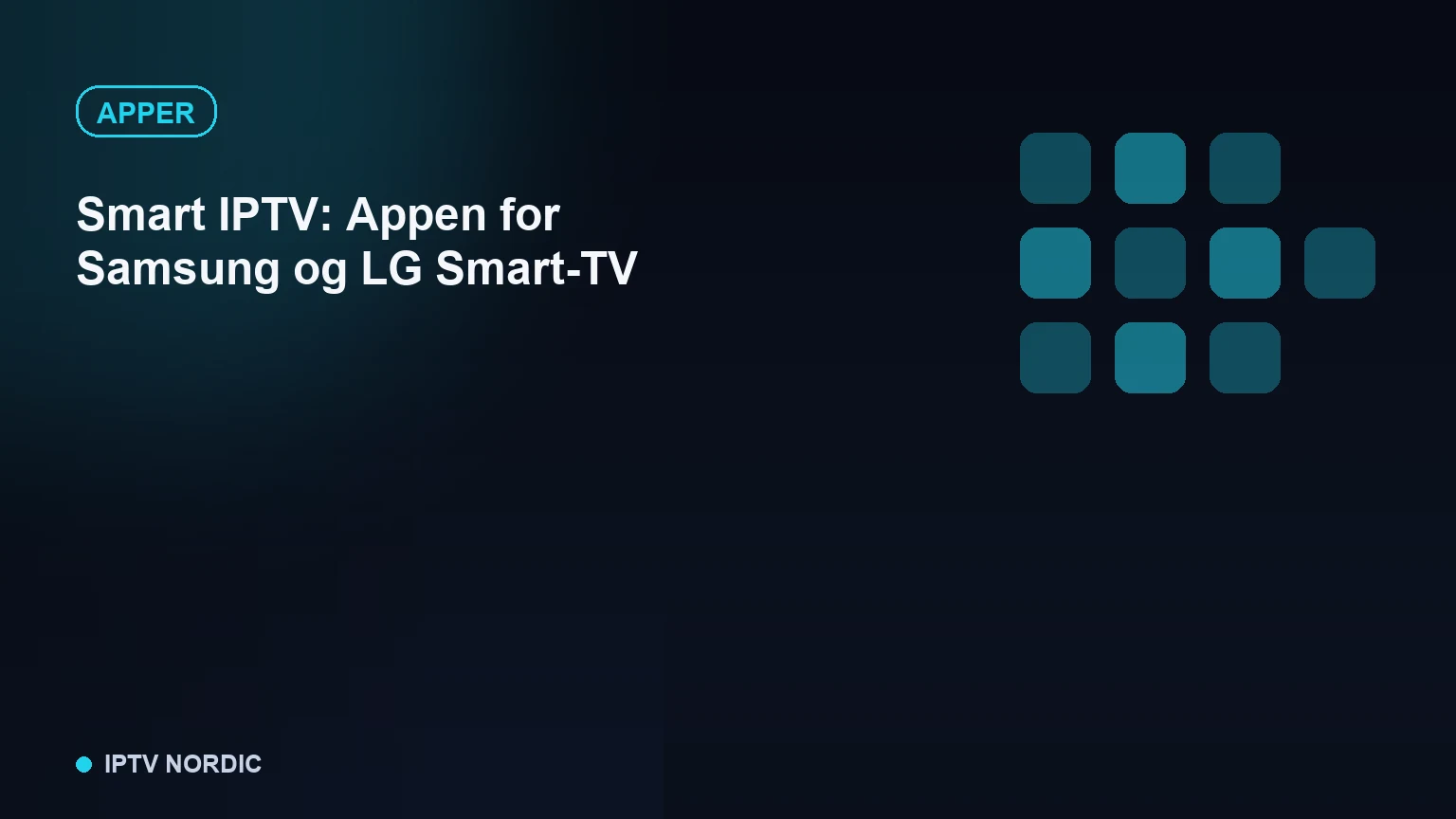 Samsung Smart-TV som viser Smart IPTV-appens grensesnitt med MAC-adresse-aktivering