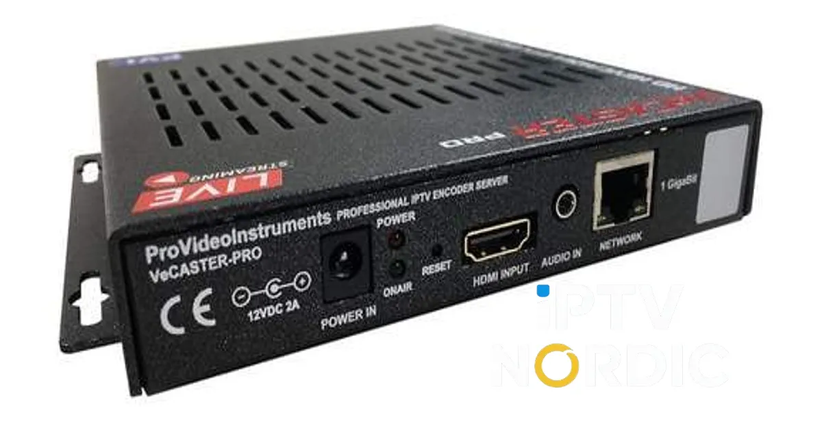 Vecaster 4K IPTV Encoder - A professional live streaming encoder for ultra HD broadcasting. Featuring low latency, multicast support, and RTMP compatibility. Se